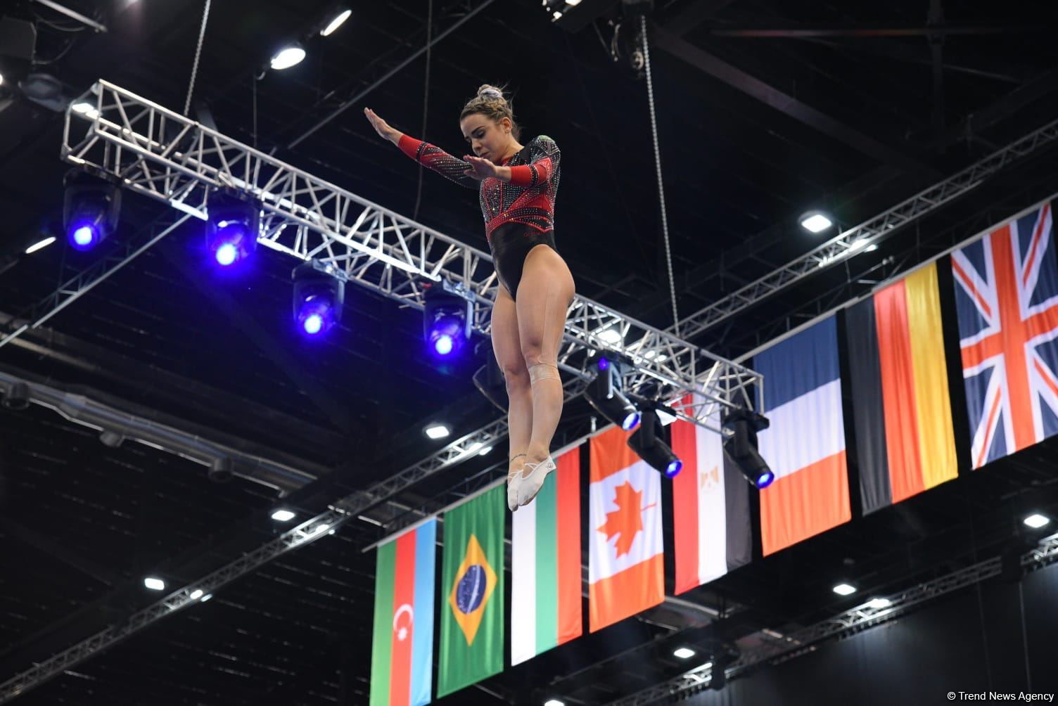Bakıda Batut gimnastikası üzrə dünya kubokunun final mərhələsinə start verilib (FOTO)