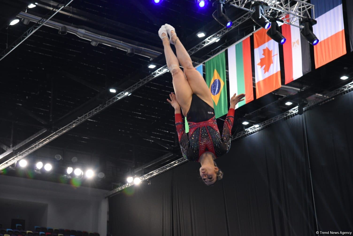 Bakıda Batut gimnastikası üzrə dünya kubokunun final mərhələsinə start verilib (FOTO)