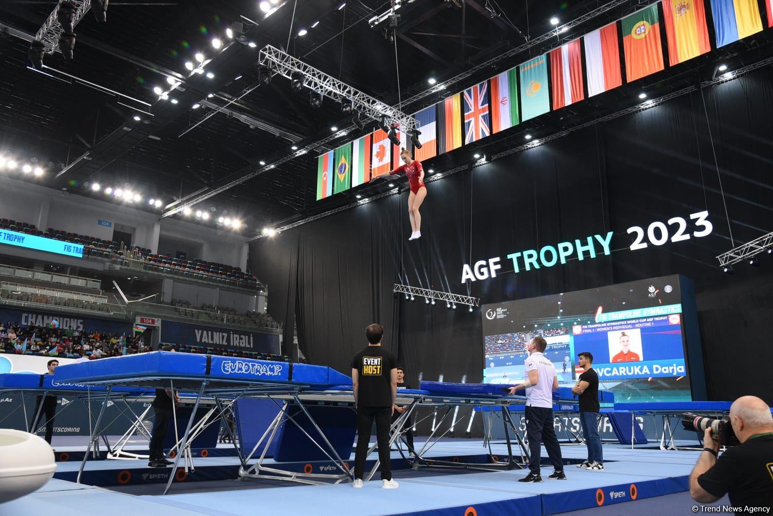 Bakıda Batut gimnastikası üzrə dünya kubokunun final mərhələsinə start verilib (FOTO)