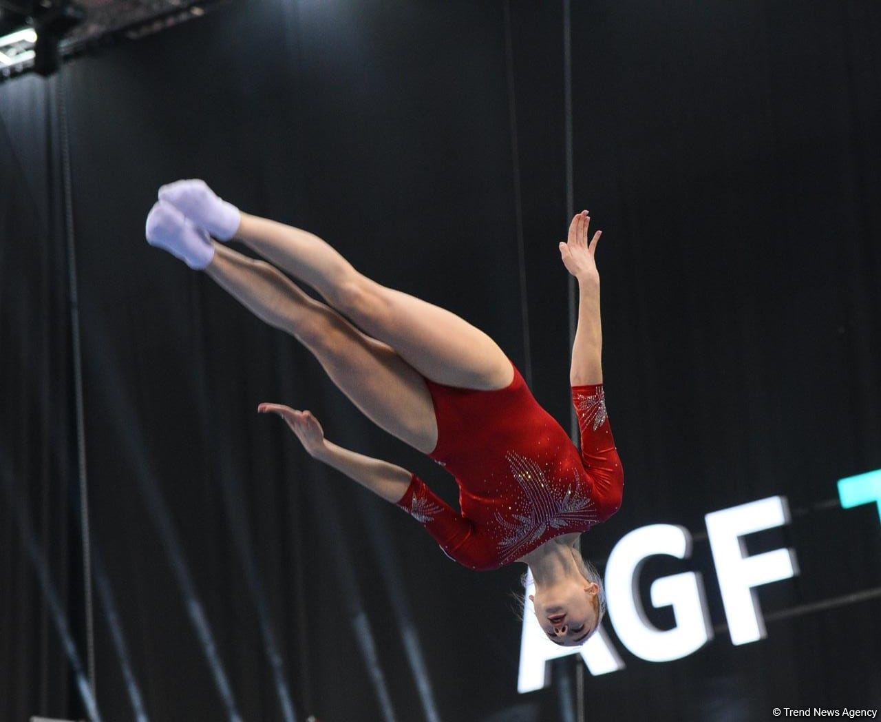 Bakıda Batut gimnastikası üzrə dünya kubokunun final mərhələsinə start verilib (FOTO)