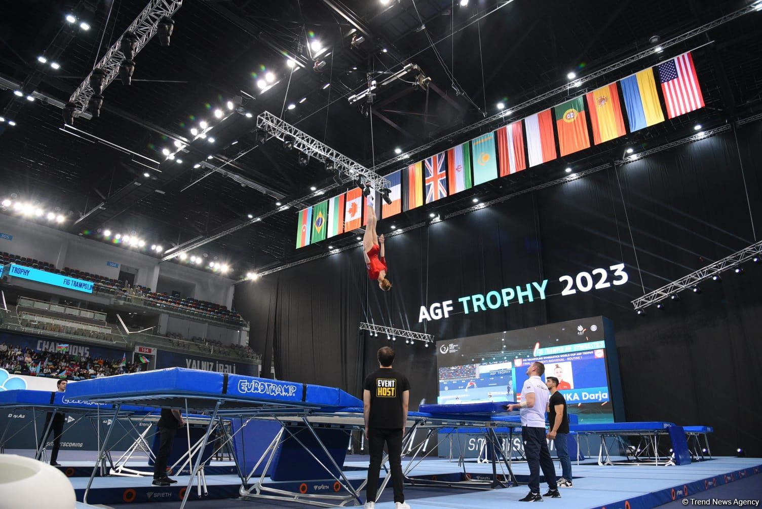 Bakıda Batut gimnastikası üzrə dünya kubokunun final mərhələsinə start verilib (FOTO)