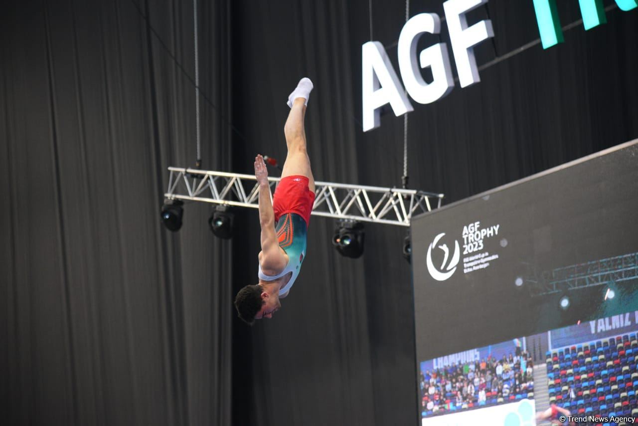 Bakıda Batut gimnastikası üzrə dünya kubokunun final gününə start verilib (FOTO)