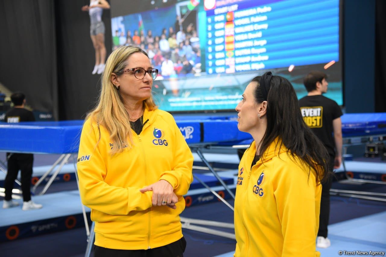 Bakıda Batut gimnastikası üzrə dünya kubokunun final gününə start verilib (FOTO)