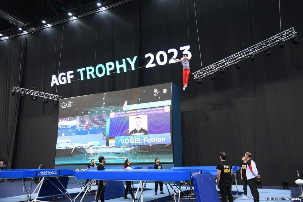 Bakıda Batut gimnastikası üzrə dünya kubokunun final gününə start verilib (FOTO)