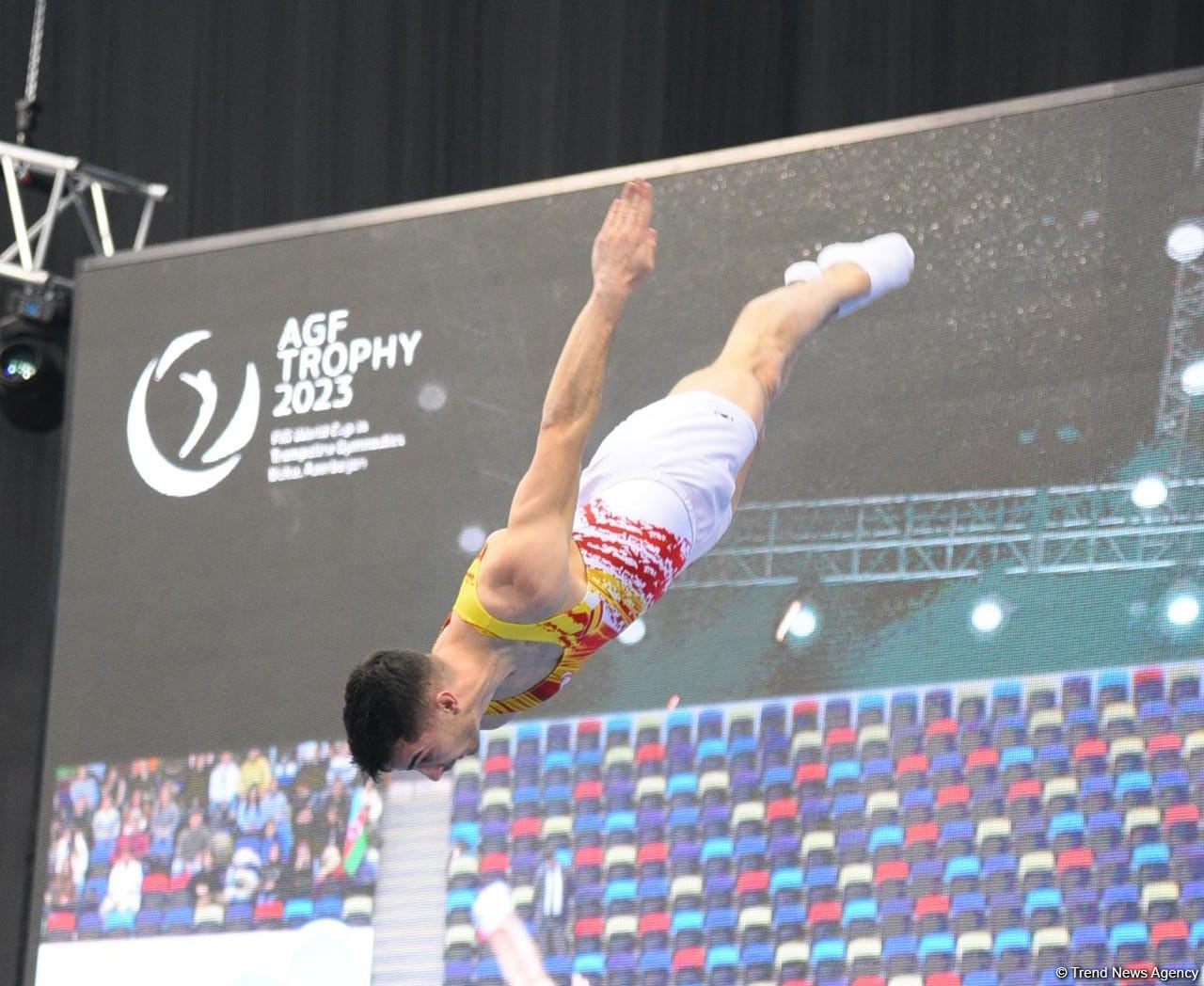 Bakıda Batut gimnastikası üzrə dünya kubokunun final gününə start verilib (FOTO)