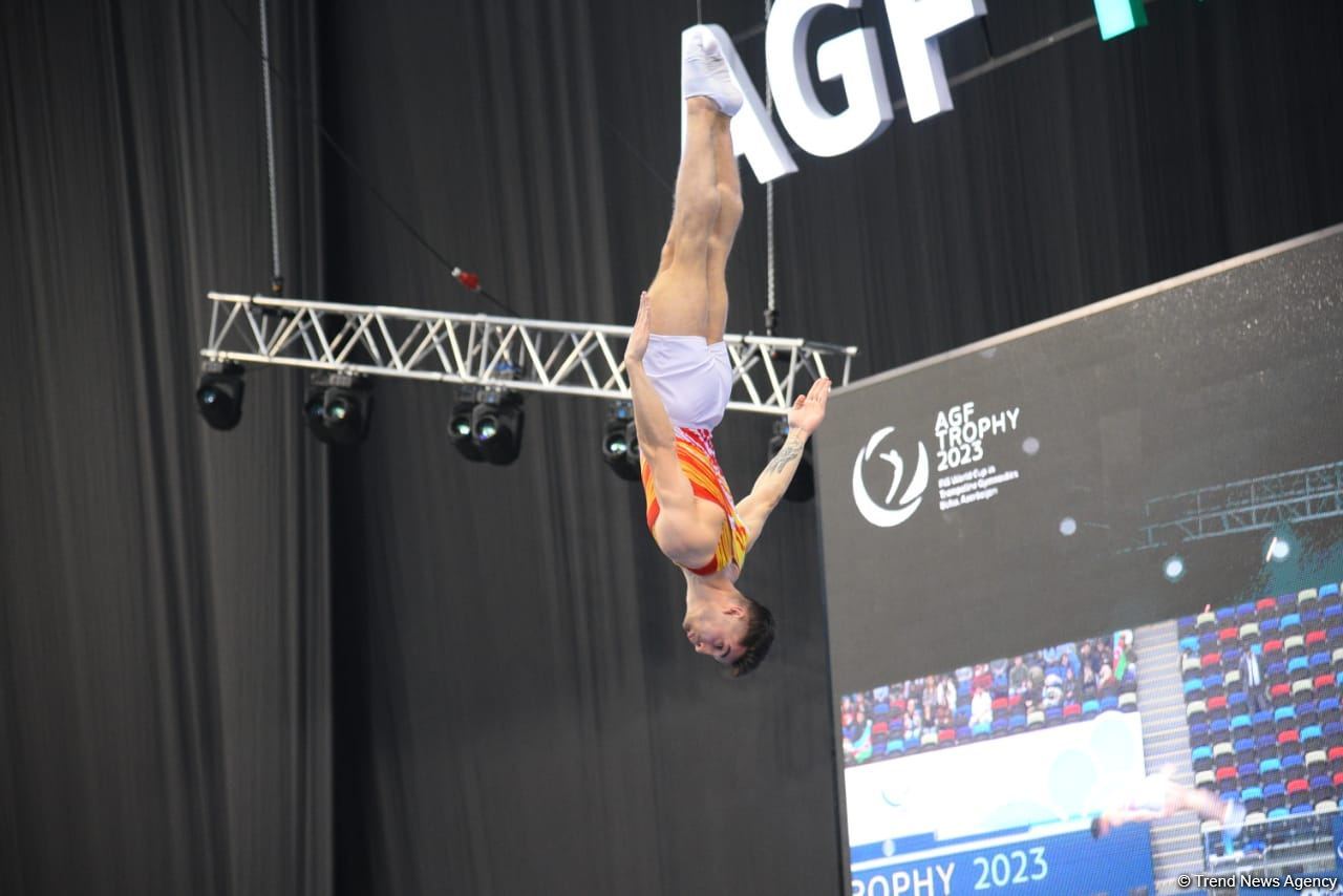 Bakıda Batut gimnastikası üzrə dünya kubokunun final gününə start verilib (FOTO)