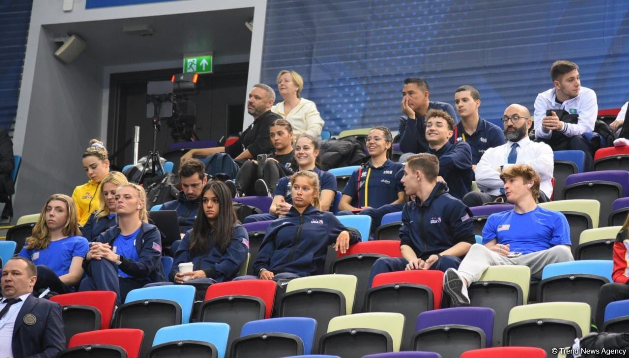 Bakıda Batut gimnastikası üzrə dünya kubokunun final gününə start verilib (FOTO)