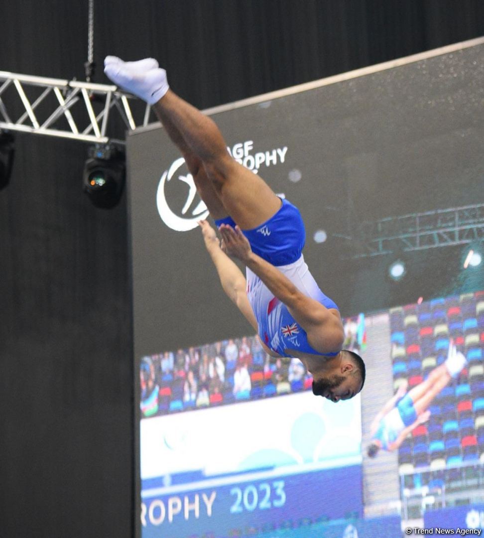 Bakıda Batut gimnastikası üzrə dünya kubokunun final gününə start verilib (FOTO)