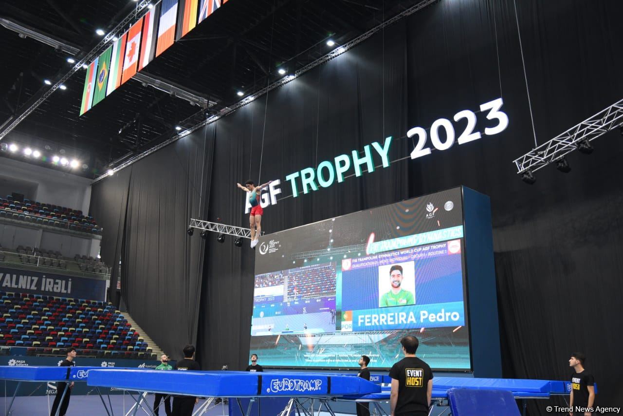 Bakıda Batut gimnastikası üzrə dünya kubokunun final gününə start verilib (FOTO)