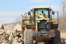 Horadiz - Ağbənd dəmir yolunun tikintisi davam etdirilir (FOTO)