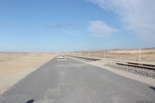 Horadiz - Ağbənd dəmir yolunda Qumlaq stansiyasının tikintisinə hazırlıq gedir (FOTO)