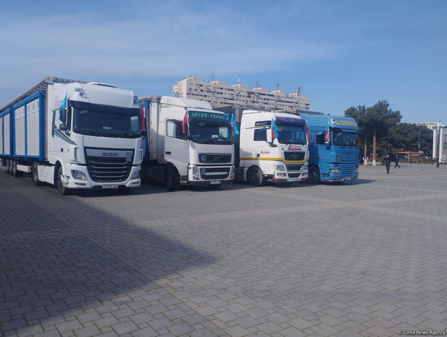 Azərbaycandan daha 7 ədəd modul tipli ev Türkiyəyə yola salınıb (FOTO)