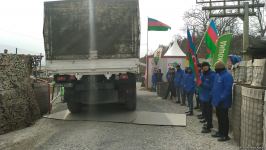 Laçın yolundan sülhməramlıların növbəti avtomobil karvanı keçib (FOTO)