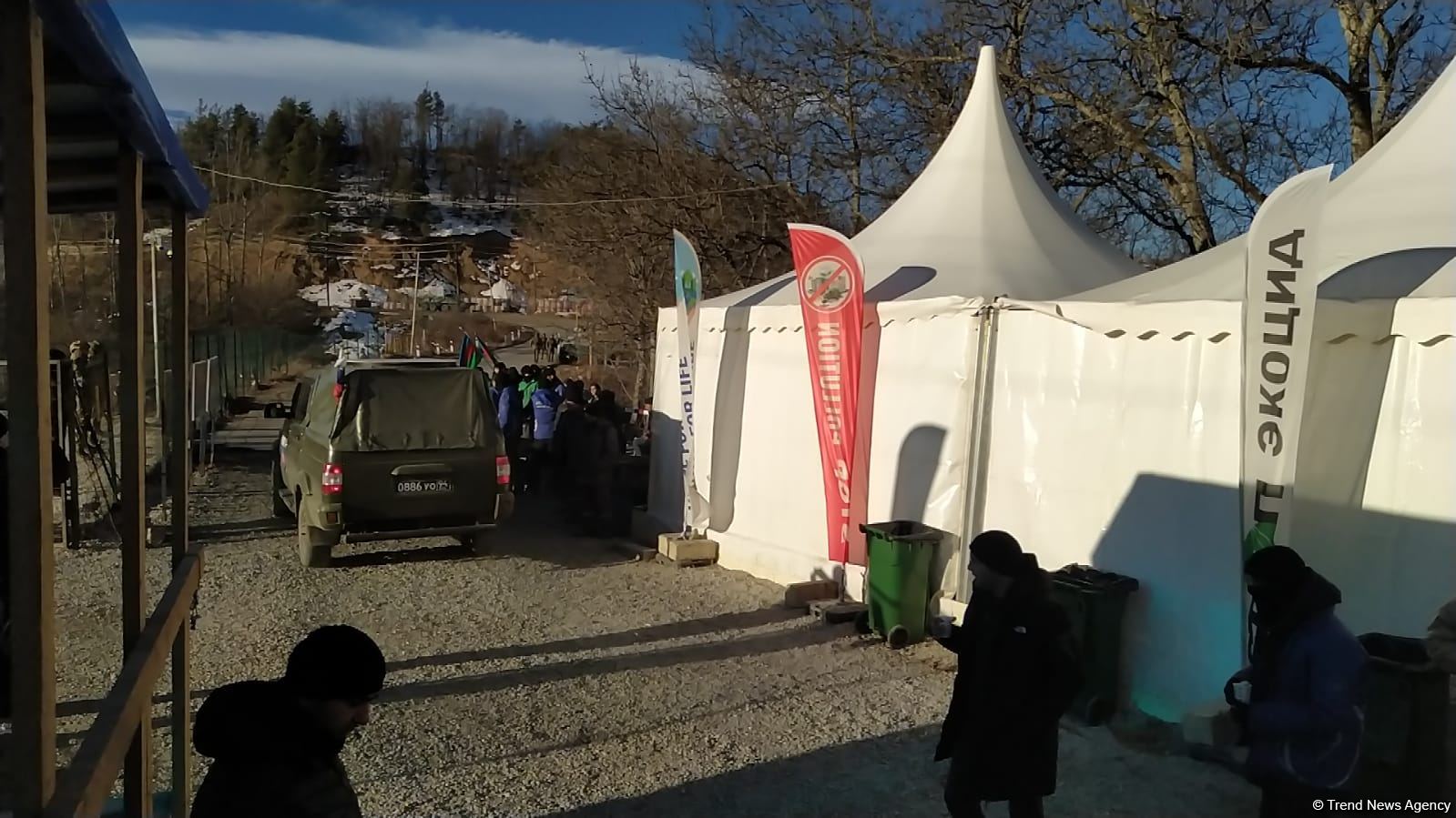 Laçın yolundan sülhməramlıların daha bir avtomobili maneəsiz keçid edib (FOTO)