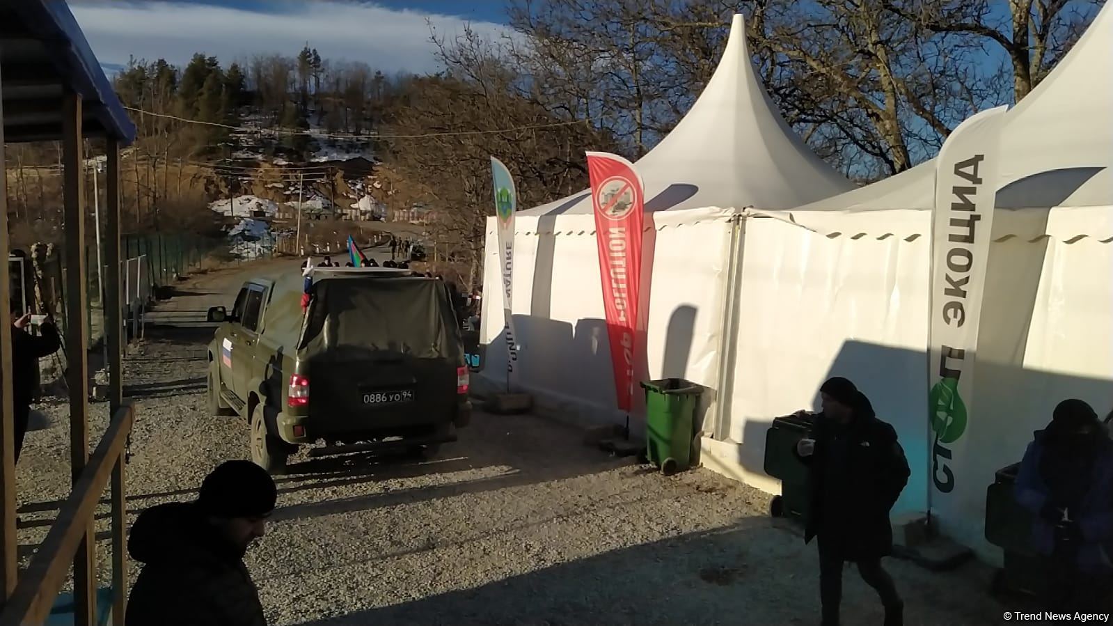 Laçın yolundan sülhməramlıların daha bir avtomobili maneəsiz keçid edib (FOTO)