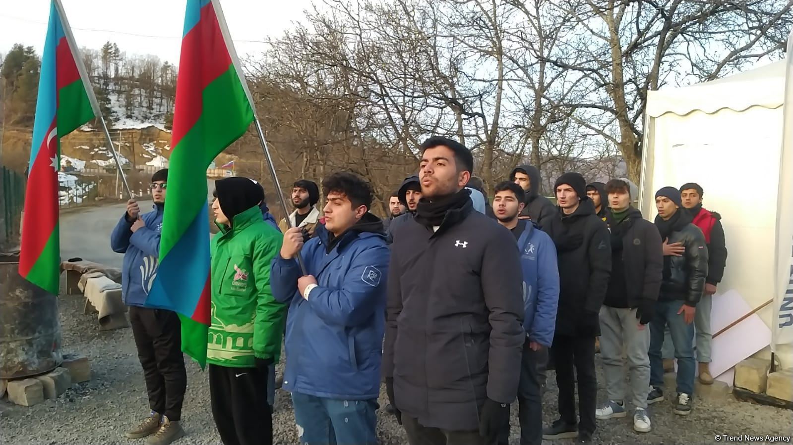 Laçın-Xankəndi yolunda etirazlar 74 gündür davam edir (FOTO/VİDEO)