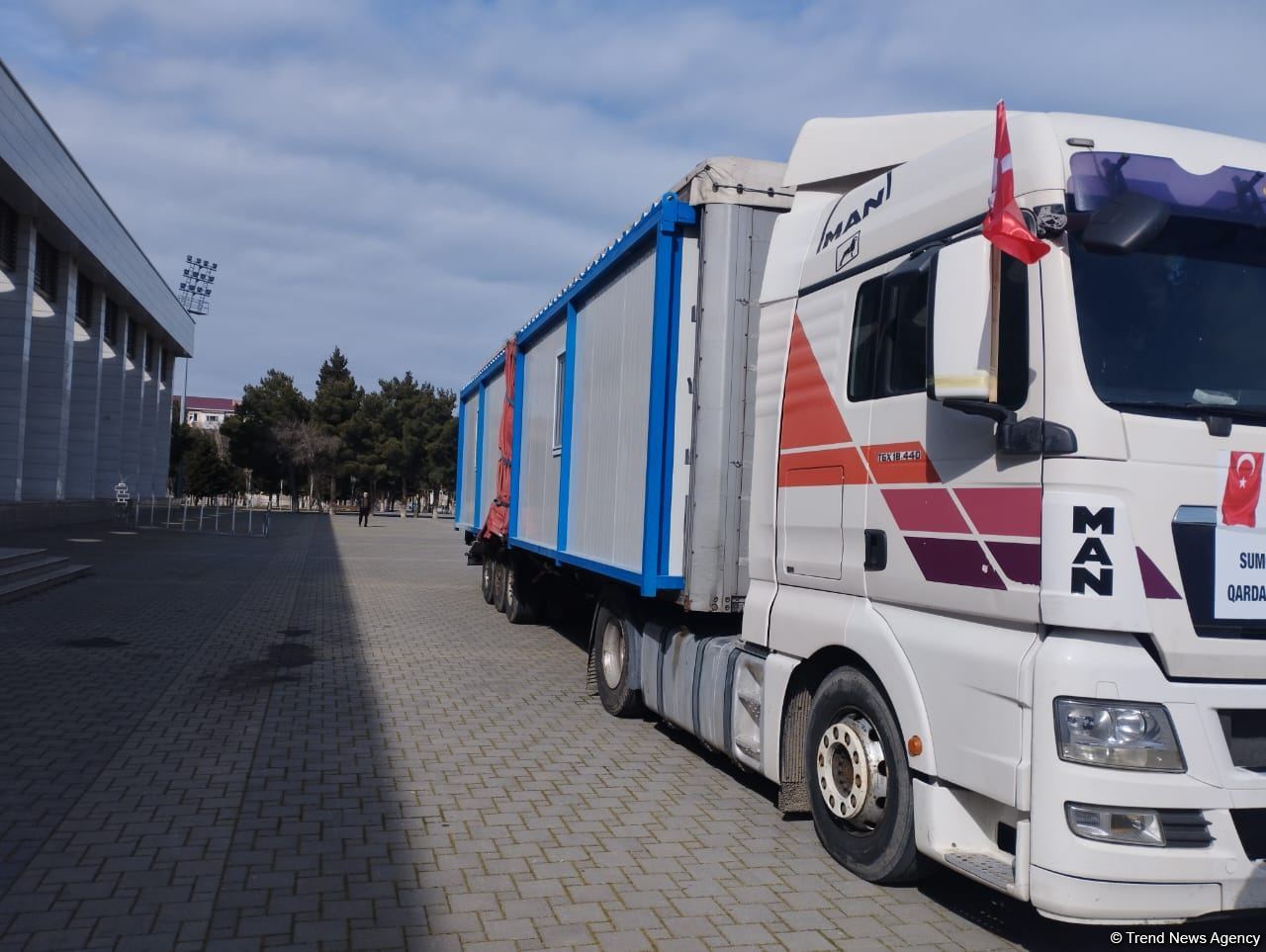 Sumqayıtdan Türkiyəyə növbəti humanitar yardım göndərilib (FOTO)