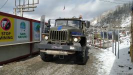Laçın yolundan sülhməramlıların avtomobilləri keçib (FOTO)