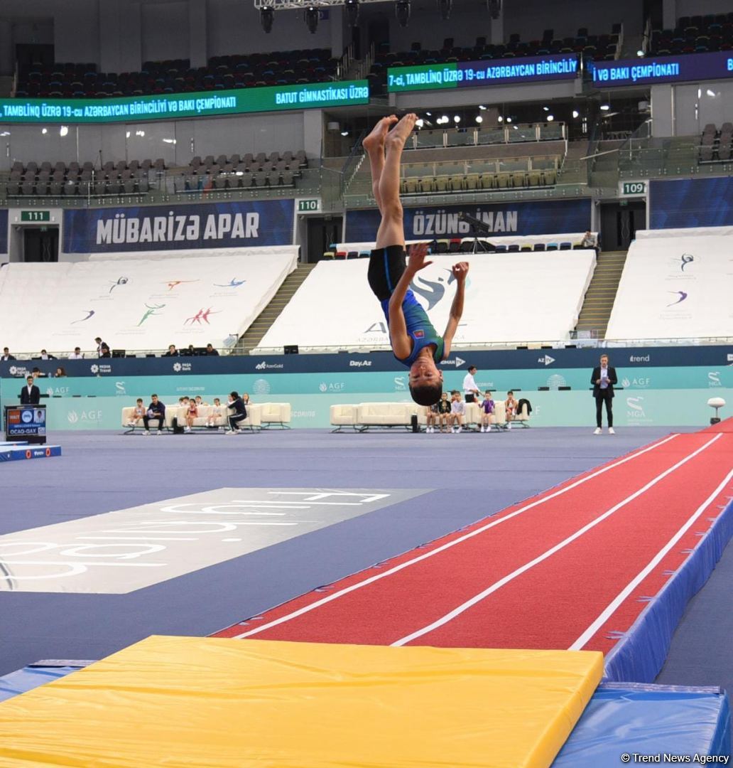 Bakıda batut gimnastikası və tamblinq üzrə Azərbaycan birinciliyinə və Bakı çempionatına start verilib (FOTO)