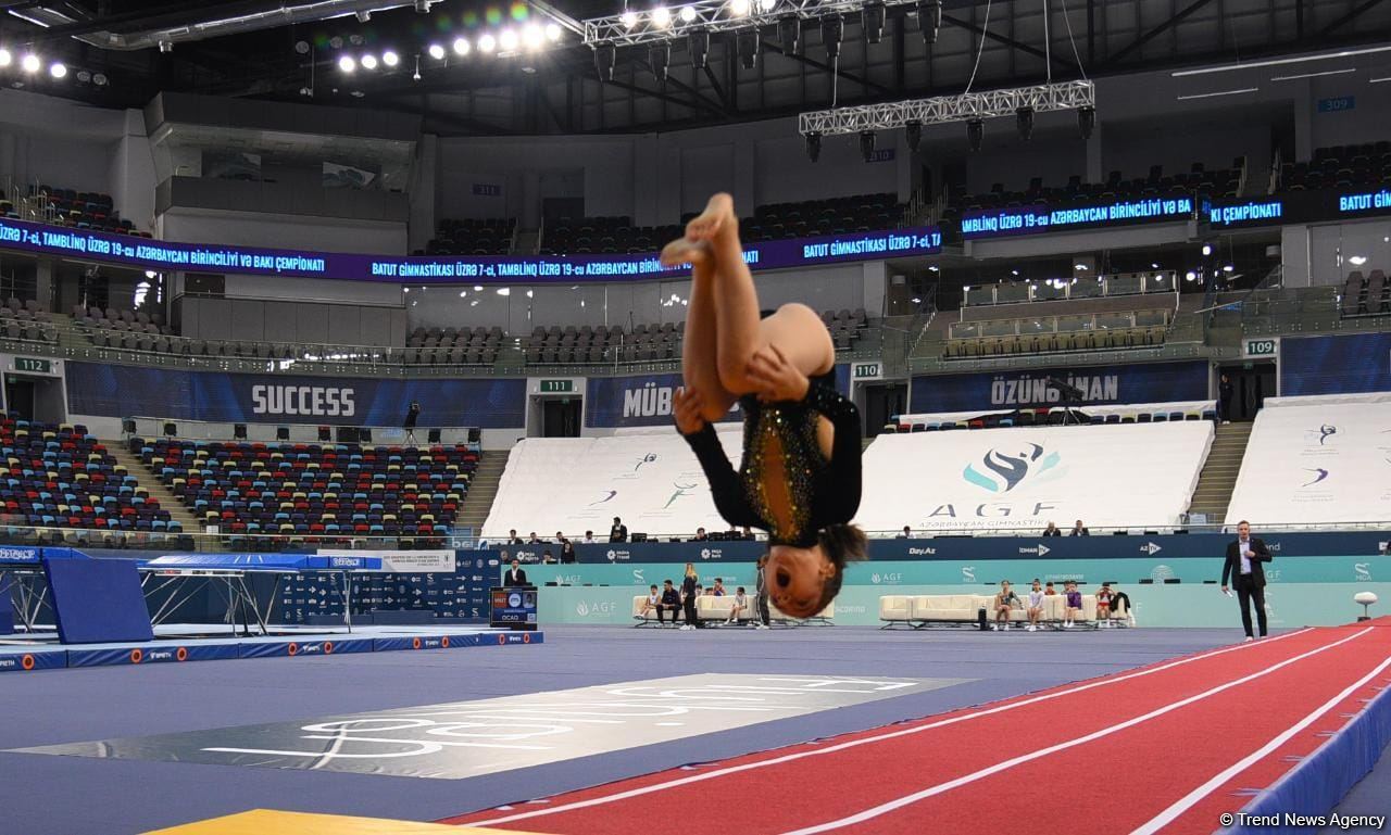 Bakıda batut gimnastikası və tamblinq üzrə Azərbaycan birinciliyinə və Bakı çempionatına start verilib (FOTO)