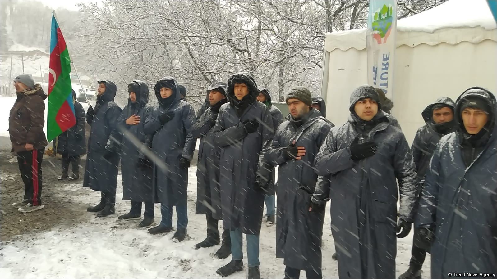 Laçın-Xankəndi yolunda etirazlar 75 gündür davam edir (FOTO)