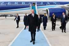 Prezident İlham Əliyev Türkiyəyə işgüzar səfərə gəlib (FOTO/VİDEO)