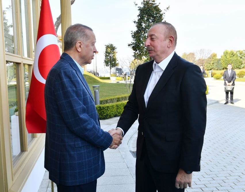 İstanbulda Prezident İlham Əliyevin Türkiyə Prezidenti Rəcəb Tayyib Ərdoğan ilə görüşü olub (FOTO/VİDEO) (YENİLƏNİB-2)