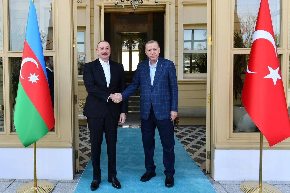 İstanbulda Prezident İlham Əliyevin Türkiyə Prezidenti Rəcəb Tayyib Ərdoğan ilə görüşü olub (FOTO/VİDEO) (YENİLƏNİB-2)