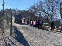 Sülhməramlılara aid daha 19 avtomobil Laçın yolundan keçib (FOTO)