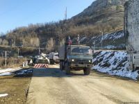Sülhməramlıların 15 avtomobili Laçın yolundan keçib (FOTO)