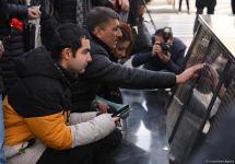 Azərbaycan ictimaiyyəti "Ana harayı" abidəsini ziyarət edir (FOTO)