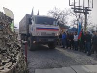 Sülhməramlılara aid daha bir maşın karvanı Laçın yolundan maneəsiz keçib (FOTO)