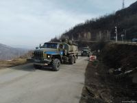 Sülhməramlılara aid daha bir avtomobil Laçın yolundan keçib (FOTO)