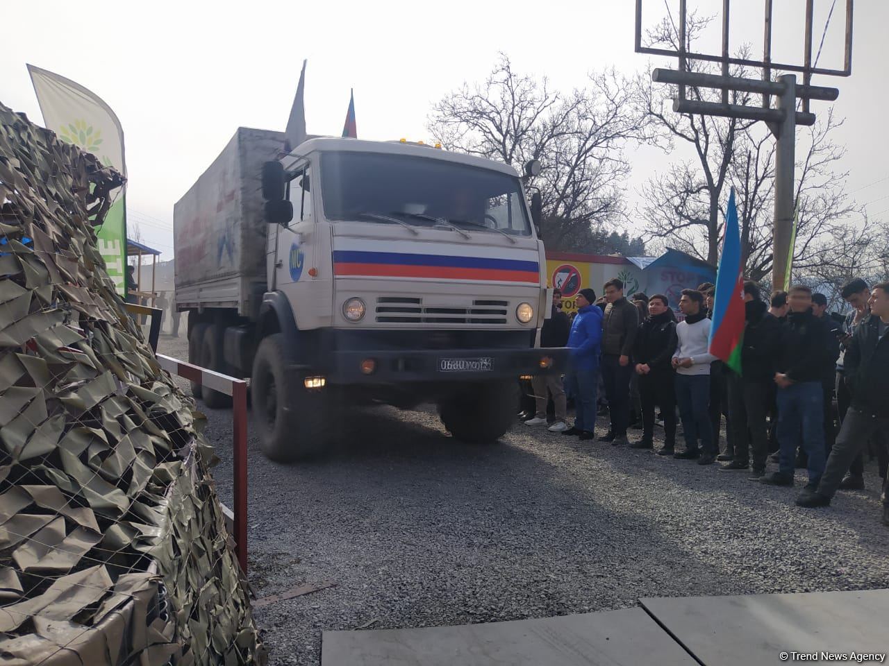 Sülhməramlılara aid daha bir maşın karvanı Laçın yolundan maneəsiz keçib (FOTO)