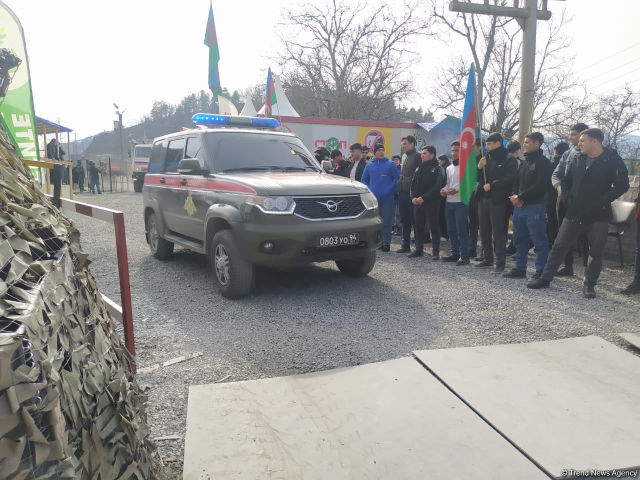 Sülhməramlılara aid daha bir maşın karvanı Laçın yolundan maneəsiz keçib (FOTO)