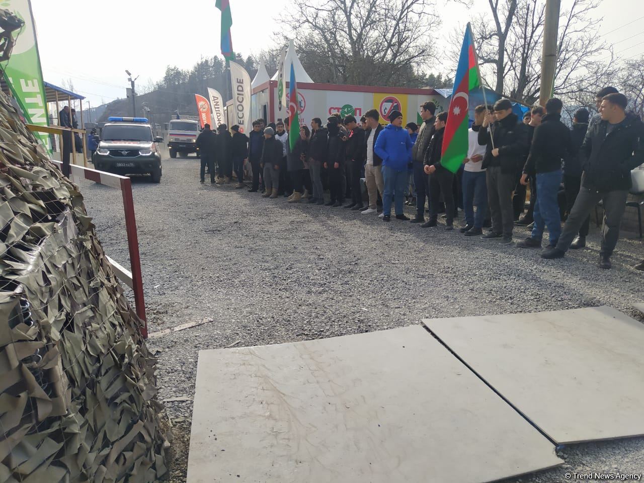 Sülhməramlılara aid daha bir maşın karvanı Laçın yolundan maneəsiz keçib (FOTO)