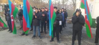 Laçın-Xankəndi yolunda etirazlar 79 gündür davam edir (FOTO)