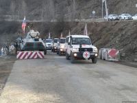 BQXK-ya məxsus avtomobillər Laçın yolundan keçib (FOTO)