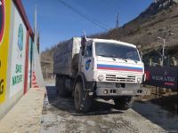Səhər saatlarından indiyədək sülhməramlılara aid 37 avtomobil Laçın yolundan keçib (FOTO)