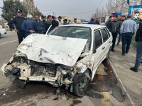 Ağdamda ağır qəza baş verib (FOTO)