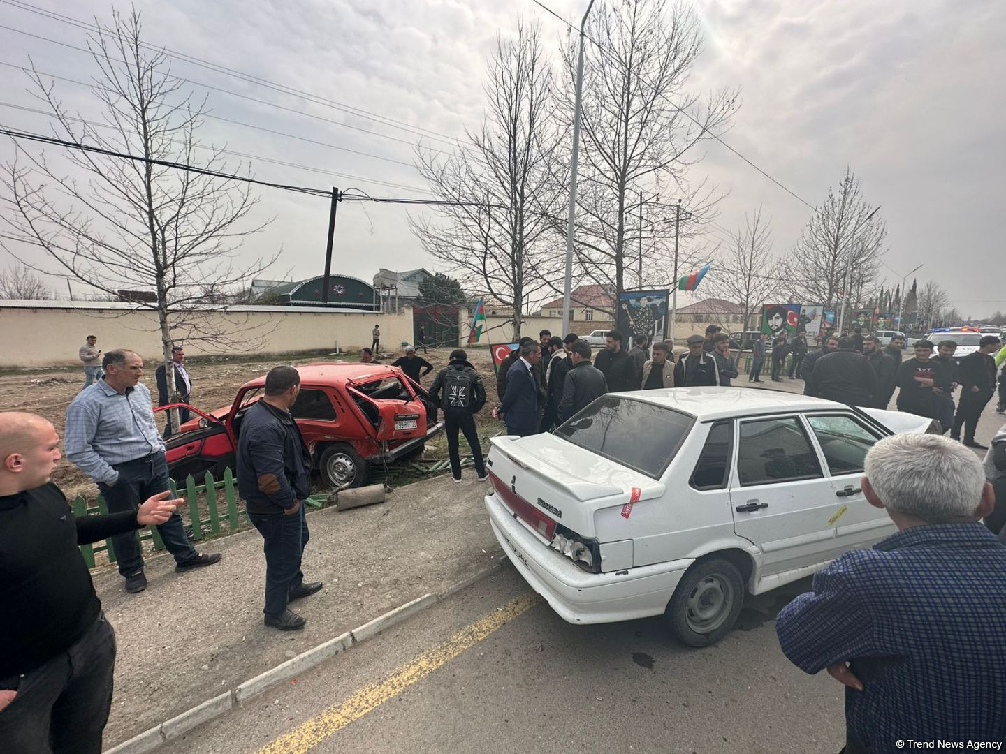 Ağdamda ağır qəza baş verib (FOTO)