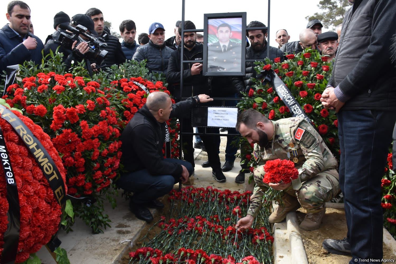 Şəhid Şəhriyar Əlibəyli dəfn olunub (FOTO)