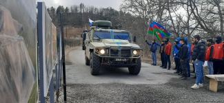 Sülhməramlılara aid daha 3 avtomobil Laçın yolundan maneəsiz keçib (FOTO)