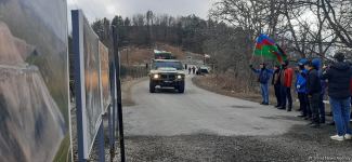 Sülhməramlılara aid daha 3 avtomobil Laçın yolundan maneəsiz keçib (FOTO)