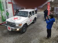 BQXK-ya məxsus 6 avtomobil Laçın yolundan keçib (FOTO)