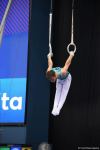 FIG Dünya Kuboku: Azərbaycanlı gimnast halqalarla hərəkət üzrə qızıl medal qazanıb (FOTO)