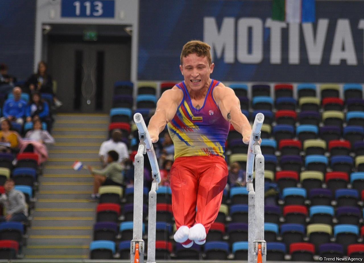 Bakıda idman gimnastikası üzrə FIG Dünya Kubokunun üçüncü gününə start verilib (FOTO)