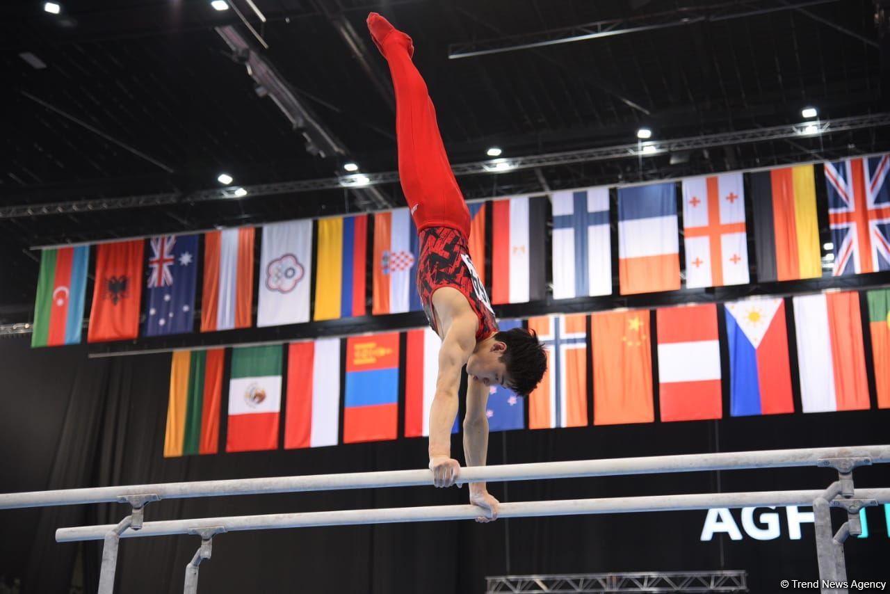 Bakıda idman gimnastikası üzrə FIG Dünya Kubokunun üçüncü gününə start verilib (FOTO)