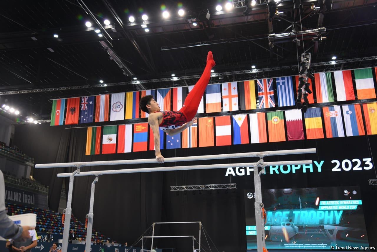 Bakıda idman gimnastikası üzrə FIG Dünya Kubokunun üçüncü gününə start verilib (FOTO)