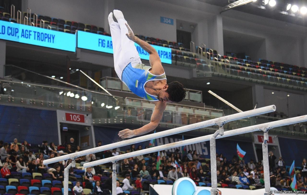 Bakıda idman gimnastikası üzrə FIG Dünya Kubokunun üçüncü gününə start verilib (FOTO)